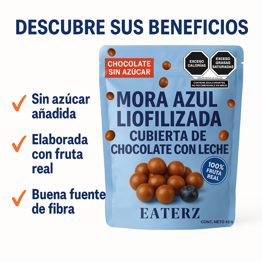 EATERZ MORA AZUL LIOFILIZADA 45 G (4 PACK)